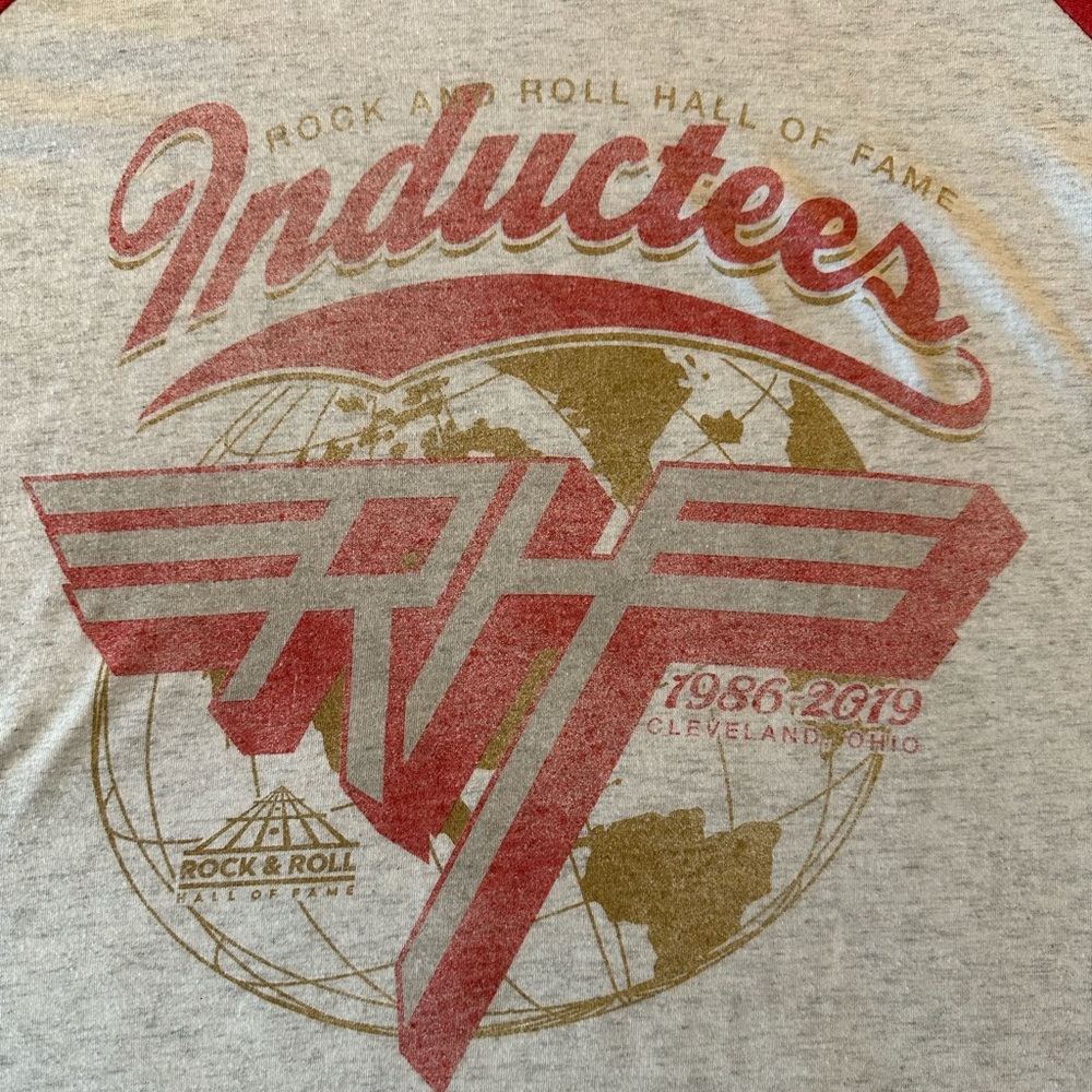Rock and Roll Hall of Fame Inductees 1986-2019 3/4 sleeve baseball style tshirt